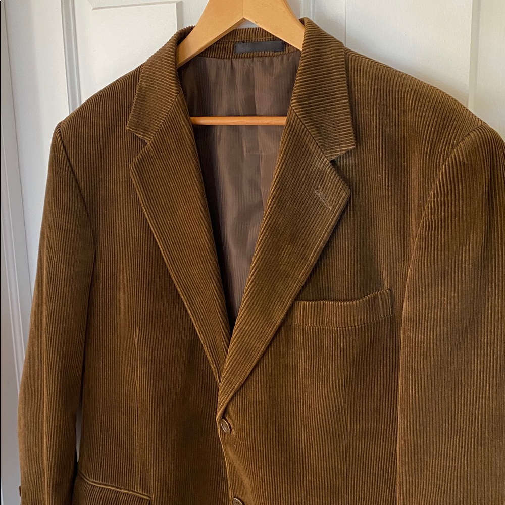 Men's Classic Tan Corduroy Blazer